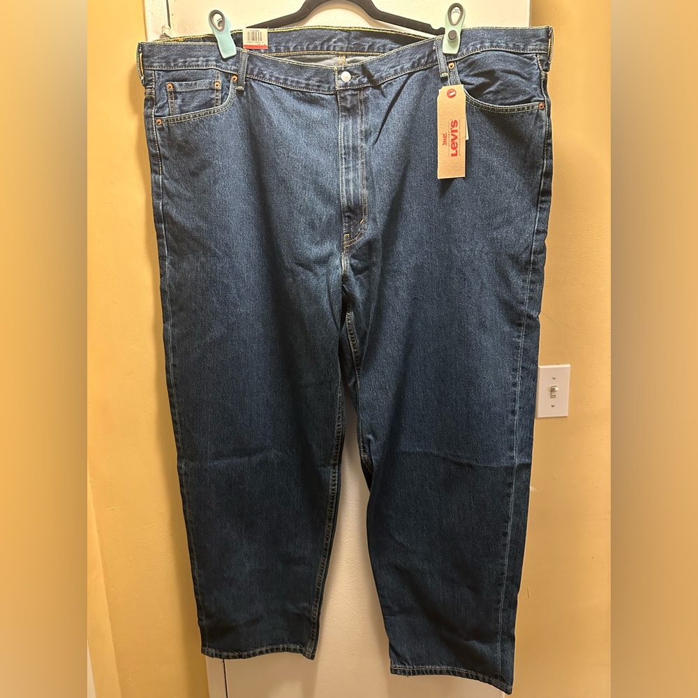 NWT Men's Big and Tall Levis 560 Comfort Fit Denim Jeans 54x32 Dark Stone